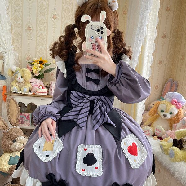 ロリータ 【魔法の魔女】 スカート 日常 かわいい サマーワンピース ロリータ 【魔法の魔女】 スカート 日常 かわいい サマーワンピース