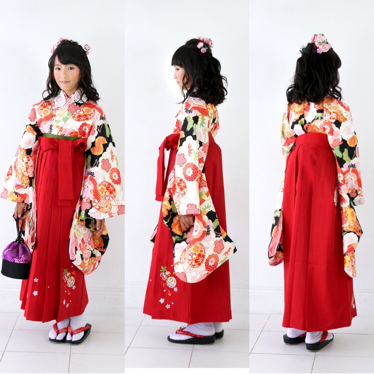 レンタル７泊８日 卒業式 袴 小学生 レンタル 女の子 レトロ ブリリアントピース ジュニア卒業式袴レンタルセットオリジナル ひな祭り 着物 衣装 花 レトロ モダン 緑