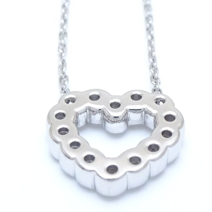 ダイヤモンド ハート ネックレス ダイヤモンド0.28ct Pt950プラチナxPt850プラチナ /290409【中古】 ダイヤモンド ハート ネックレス ダイヤモンド0.28ct Pt950プラチナxPt850プラチナ /290409【中古】
