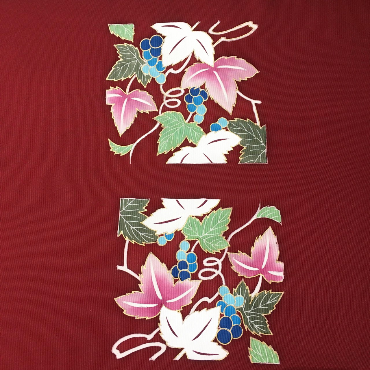 名古屋帯 塩瀬 葡萄唐草 五泉 染帯九寸 [nagoya002] 【公式通販】