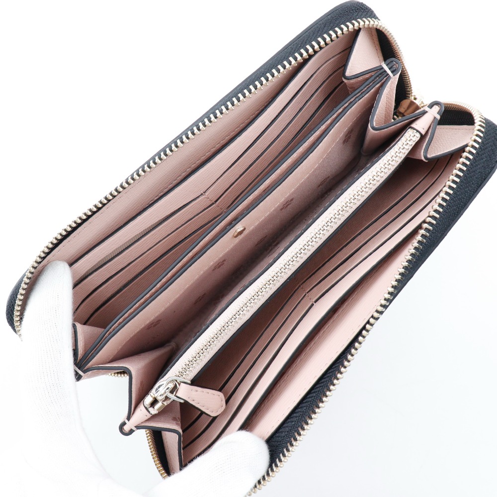 ラウンドファスナー スペンサー PWR00281 長財布 レザー 黒 レディース 中古品 A+ランク ラウンドファスナー スペンサー PWR00281 長財布 レザー 黒 レディース 中古品 A+ランク