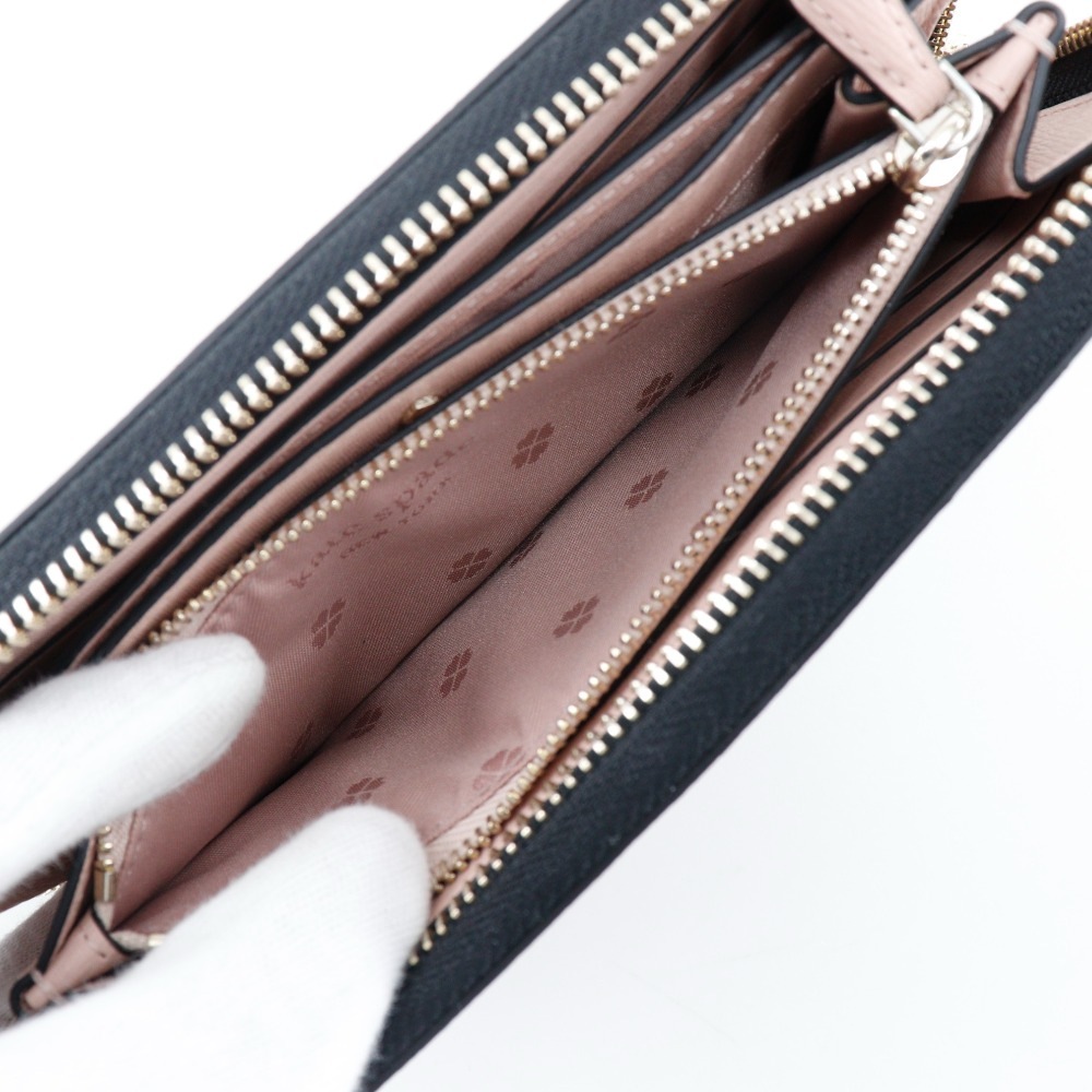 ラウンドファスナー スペンサー PWR00281 長財布 レザー 黒 レディース 中古品 A+ランク ラウンドファスナー スペンサー PWR00281 長財布 レザー 黒 レディース 中古品 A+ランク