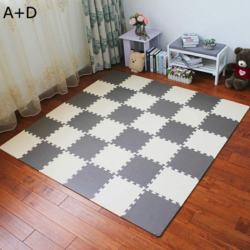 ジョイントマット プレイマット 子供部屋 防音 単色 イエロー+ブルー 30cm 30枚 サイドパーツ付き 床暖房対応 ジョイントフロアマット PE 撥水 洗える ペット キズ防止 転倒防止 パズルマ ジョイントマット プレイマット 子供部屋 防音 単色 イエロー+ブルー 30cm 30枚 サイドパーツ付き 床暖房対応 ジョイントフロアマット PE 撥水 洗える ペット キズ防止 転倒防止 パズルマ