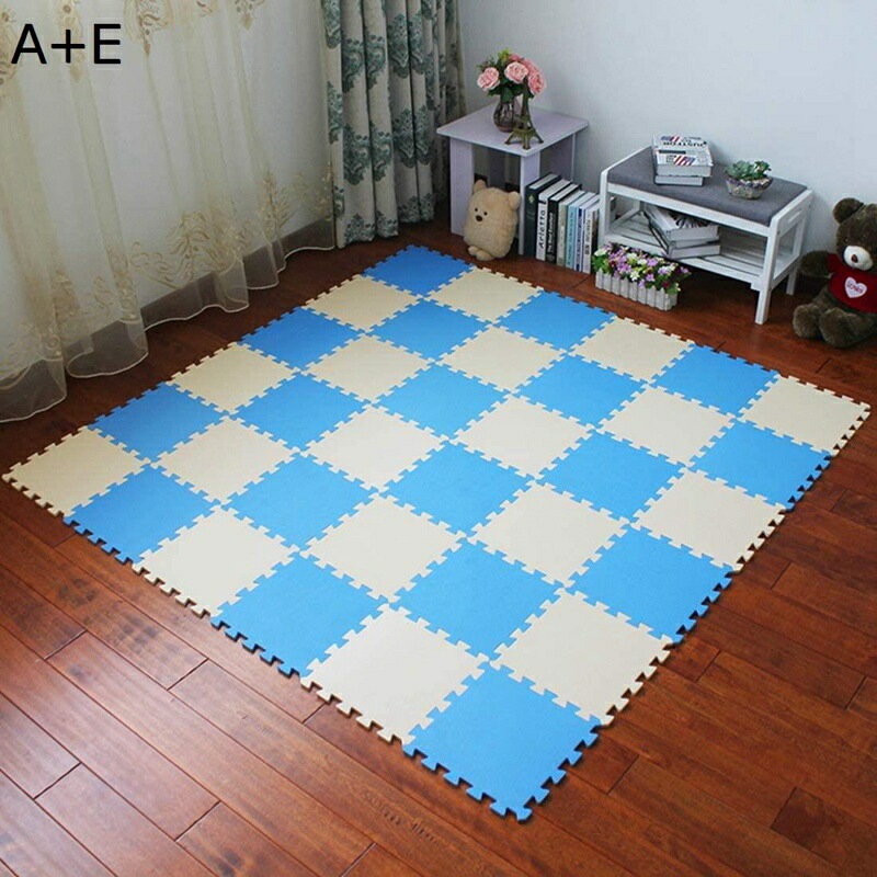 ジョイントマット プレイマット 子供部屋 防音 単色 イエロー+ブルー 30cm 30枚 サイドパーツ付き 床暖房対応 ジョイントフロアマット PE 撥水 洗える ペット キズ防止 転倒防止 パズルマ ジョイントマット プレイマット 子供部屋 防音 単色 イエロー+ブルー 30cm 30枚 サイドパーツ付き 床暖房対応 ジョイントフロアマット PE 撥水 洗える ペット キズ防止 転倒防止 パズルマ