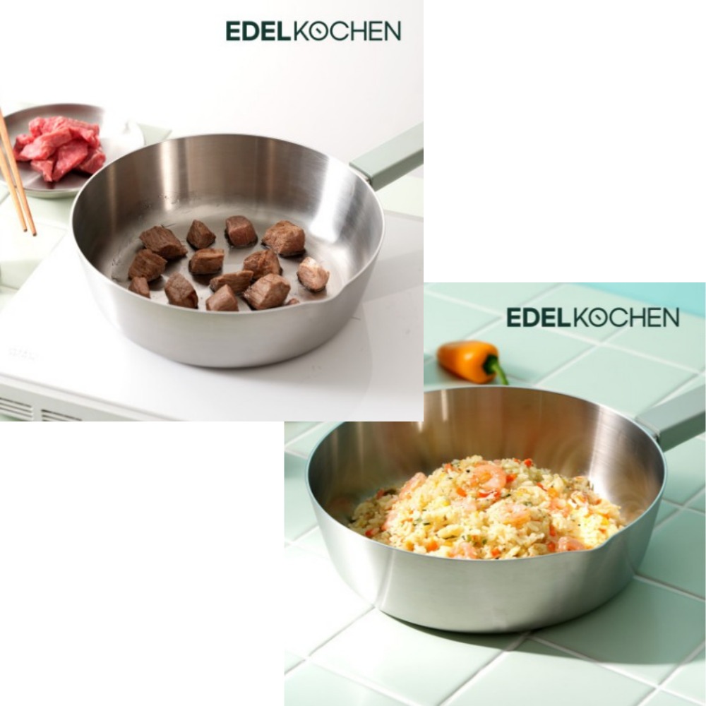 ウォーターウェイ 2in1 マルチステン 304 インダクション ih 片手鍋 ラーメン鍋 深型フライパン 中華鍋 20cm / 24cm ウォーターウェイ 2in1 マルチステン 304 インダクション ih 片手鍋 ラーメン鍋 深型フライパン 中華鍋 20cm / 24cm