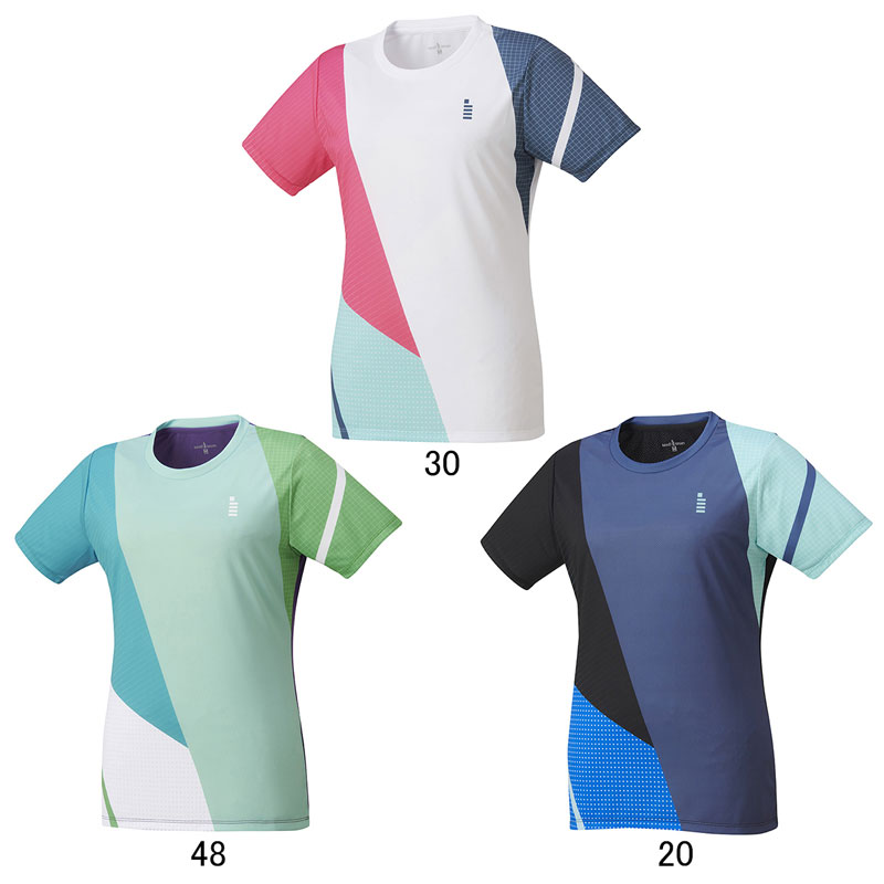 レディースゲームシャツ テニスバドミントン アパレル(レディース) t2407-48