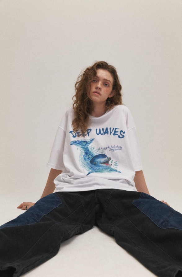 【CPGN STUDIO】 DTP Wave Dolphin Short Sleeve Tee 【CPGN STUDIO】 DTP Wave Dolphin Short Sleeve Tee