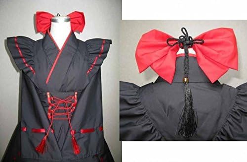コスチューム 変身 なりきり 黒い巫女メイド服風 お祭り 学園祭用コスプレ服 コスチューム 変身 なりきり 黒い巫女メイド服風 お祭り 学園祭用コスプレ服