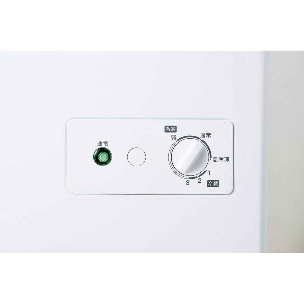 設置取付無し コンパクト 冷凍冷蔵 切替可能 上開き式冷凍庫 100L ホワイト JF-WNC100A(W)