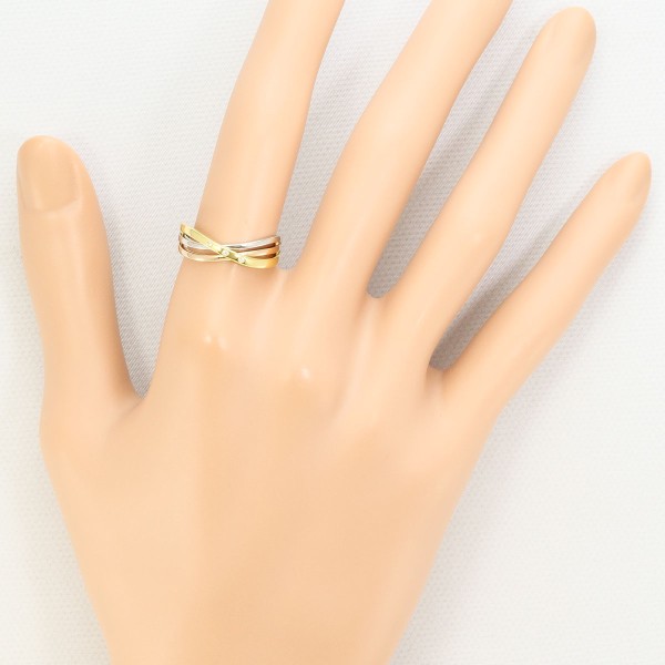 PT950PG リング 12号 ダイヤ 0.01 中古 PT950PG リング 12号 ダイヤ 0.01 中古