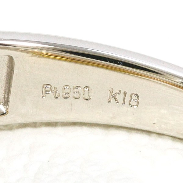 PT950PG リング 12号 ダイヤ 0.01 中古 PT950PG リング 12号 ダイヤ 0.01 中古