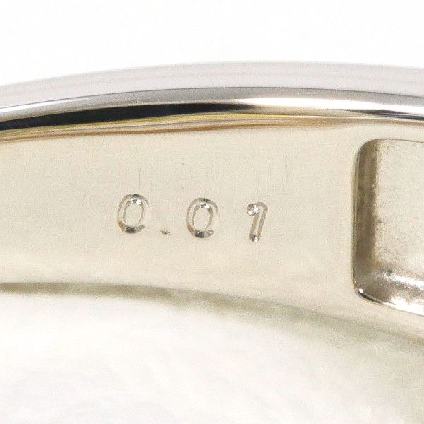 PT950PG リング 12号 ダイヤ 0.01 中古 PT950PG リング 12号 ダイヤ 0.01 中古