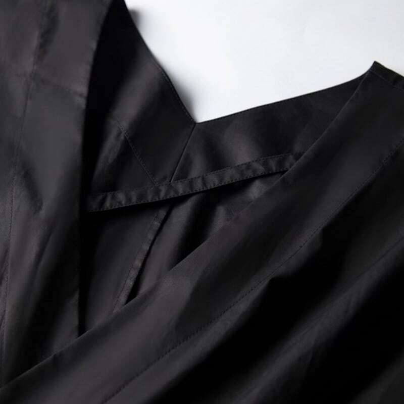 Vネック ストラップ ロングワンピース OHCA0048