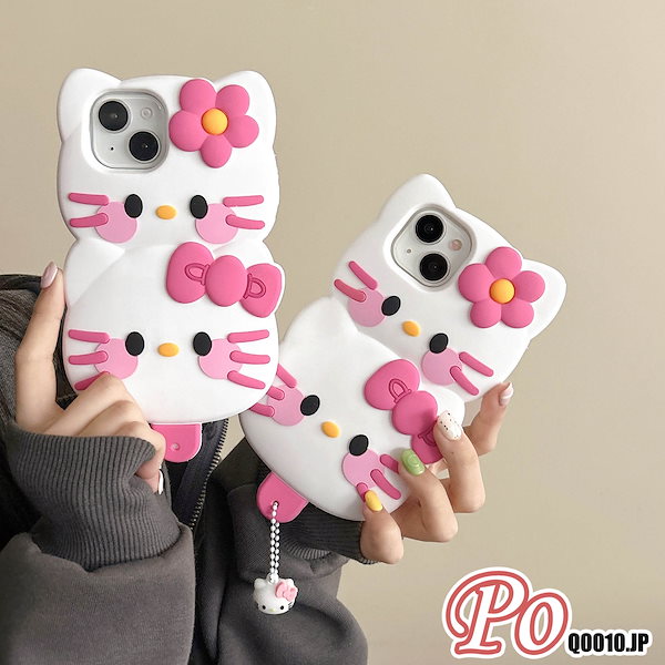Qoo10] かわいい キティ iphoneケース キ
