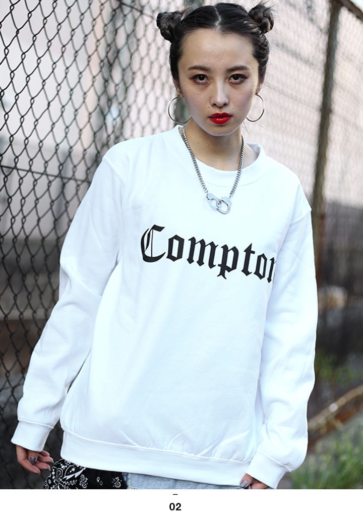 ACEFLAG ストリート系 トレーナー 長袖 スウェット 裏パイル メンズ レディース 黒 白 ブラック ホワイト 大きいサイズ エースフラッグ シンプル Compton ACEFLAG ストリート系 トレーナー 長袖 スウェット 裏パイル メンズ レディース 黒 白 ブラック ホワイト 大きいサイズ エースフラッグ シンプル Compton