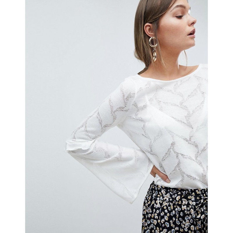 ワイ エー エス レディース トップス ブラウス・シャツ【Y.A.S Sustructure Flared Sleeve Blouse】Cream ワイ エー エス レディース トップス ブラウス・シャツ【Y.A.S Sustructure Flared Sleeve Blouse】Cream