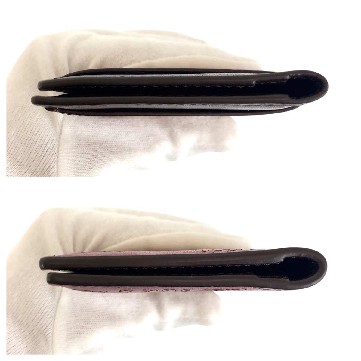 美品 カリグラフィ スクリット ブラウン ボルドー レザー F1213 カードケース 名刺入れ メンズ 504291 美品 カリグラフィ スクリット ブラウン ボルドー レザー F1213 カードケース 名刺入れ メンズ 504291