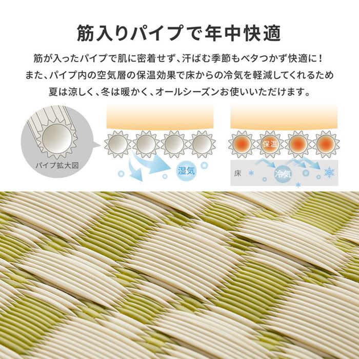 ラグ い草風カーペット 洗える ペット対応 江戸間 6畳 261x352cm おしゃれ モダン柄 畳の上敷き 夏用 花ござ ルイス ラグ い草風カーペット 洗える ペット対応 江戸間 6畳 261x352cm おしゃれ モダン柄 畳の上敷き 夏用 花ござ ルイス