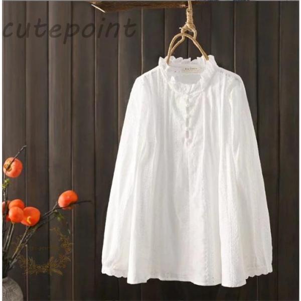 【新作入荷】気質 長袖シャツ シャツ ブラウス レディース 長袖 スーツインナー スタンドカラー 袖コンシャス 花柄 刺繍 レース ホワイト 白シャツ オフィス 可愛い きれいめ 【新作入荷】気質 長袖シャツ シャツ ブラウス レディース 長袖 スーツインナー スタンドカラー 袖コンシャス 花柄 刺繍 レース ホワイト 白シャツ オフィス 可愛い きれいめ