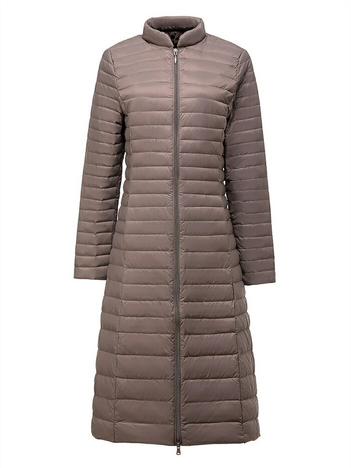 【即納】ダウンコート レディース インナーダウン ライトダウン コート 立ち襟 軽量 薄手 スリム 細見え インナー ダウンジャケット ロング丈 超ロング 防寒 保温 あたっか 秋 冬 ダブルジップ 【即納】ダウンコート レディース インナーダウン ライトダウン コート 立ち襟 軽量 薄手 スリム 細見え インナー ダウンジャケット ロング丈 超ロング 防寒 保温 あたっか 秋 冬 ダブルジップ