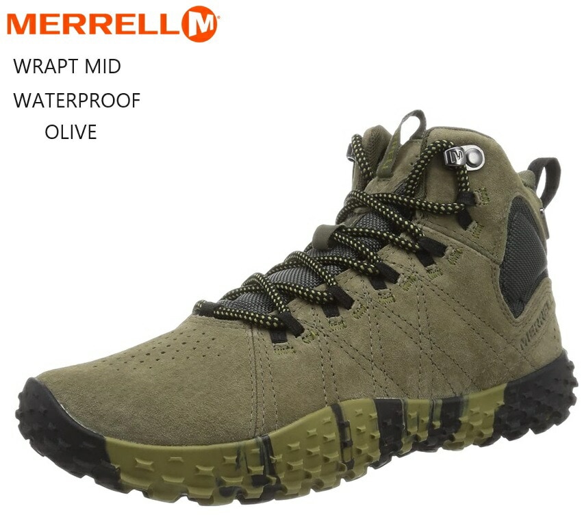 (メレル)MERRELL WRAPT MID WATERPROOF メンズ J135605 J037751 J036003 J036001 裸足感覚のベアフット キャンプやトレッキングなどの