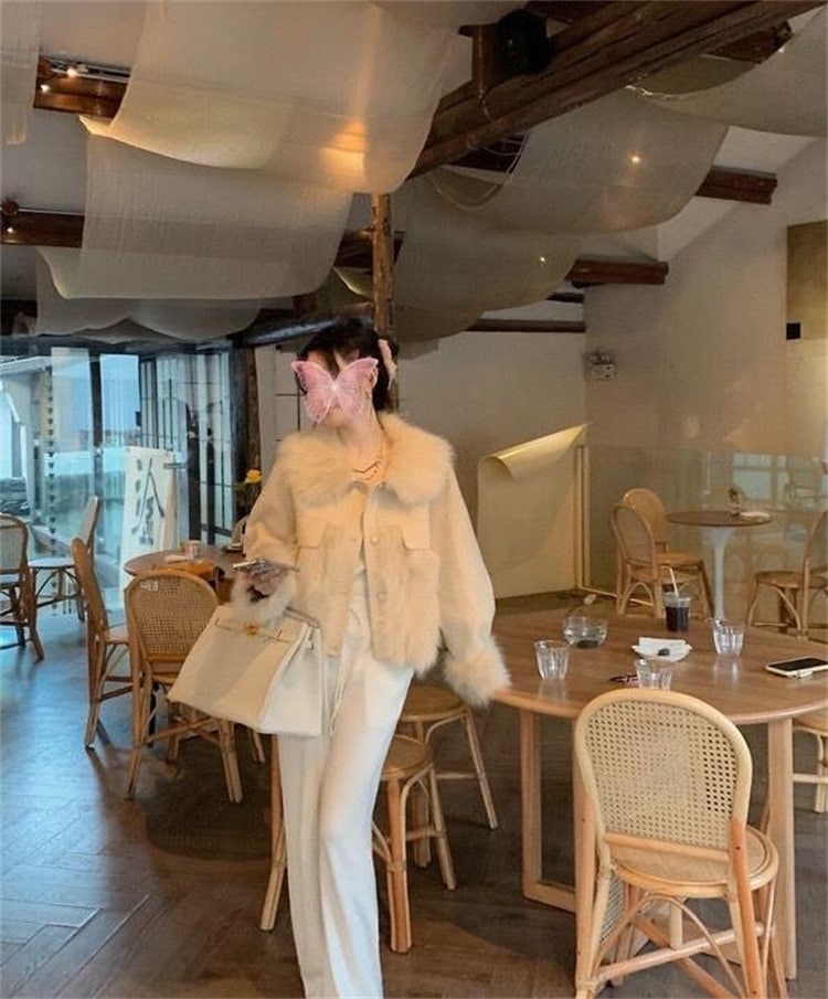 早い者勝ち ファッション コート 新品 縫付 キツネの毛に似せる エレガント スリム 暖かい 厚手 ファー毛皮 早い者勝ち ファッション コート 新品 縫付 キツネの毛に似せる エレガント スリム 暖かい 厚手 ファー毛皮