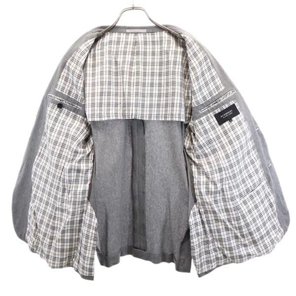 バーバリーブラックレーベル 三陽商会 テーラードジャケット L グレー BURBERRY BLACK LABEL メンズ バーバリーブラックレーベル 三陽商会 テーラードジャケット L グレー BURBERRY BLACK LABEL メンズ