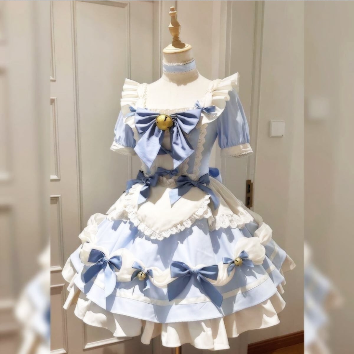 半袖フリルメイド服セットアップ 半袖フリルメイド服セットアップ