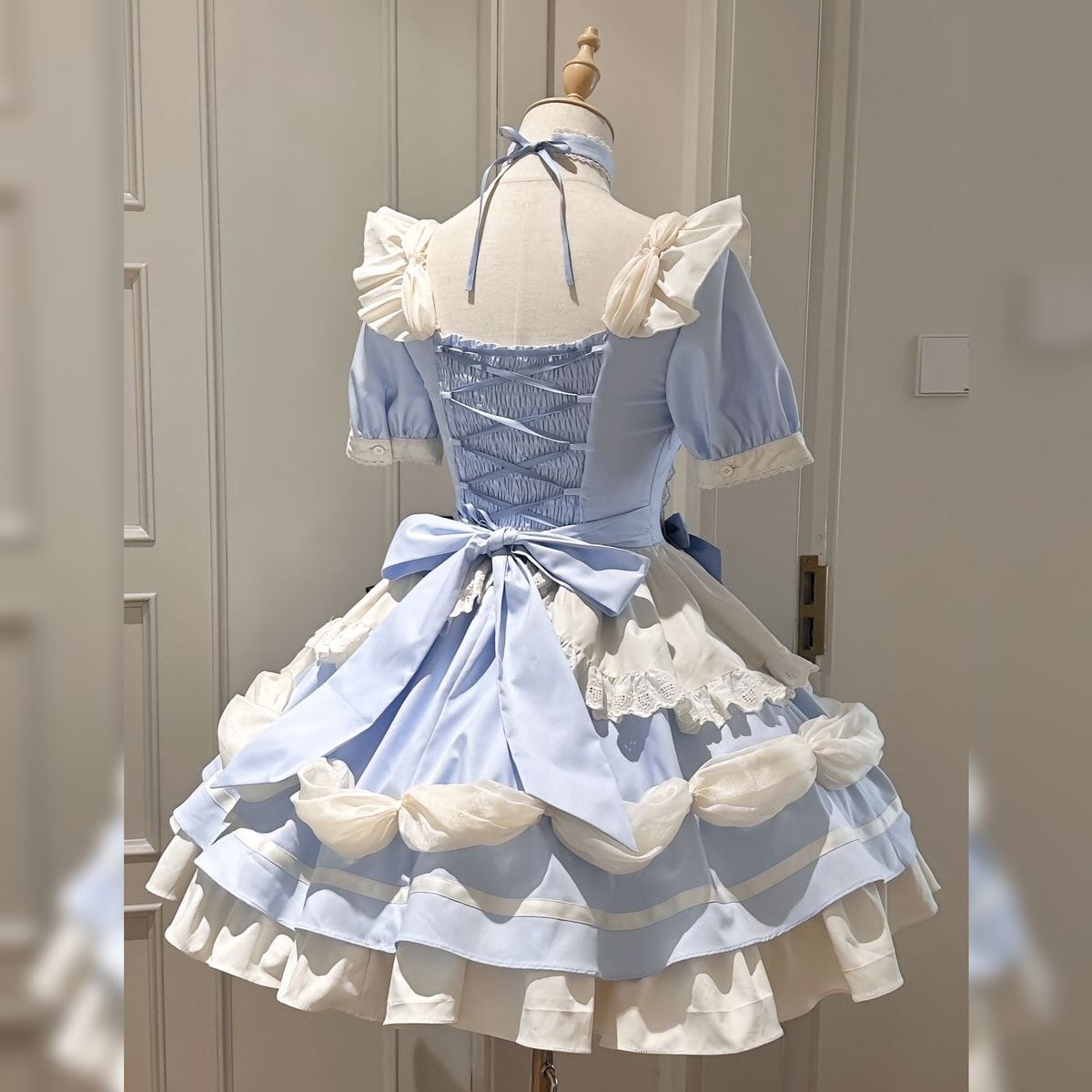 半袖フリルメイド服セットアップ 半袖フリルメイド服セットアップ