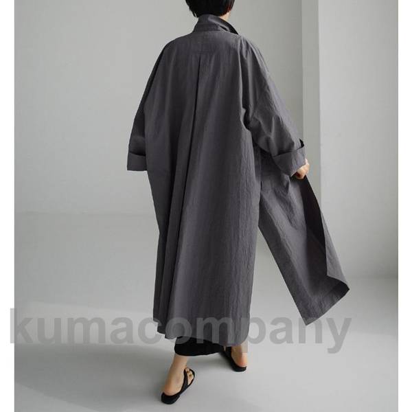 トレンチコート レディース 秋 ロング丈 無地 長袖 綿麻風 ロングコート アウター 上着 羽織 トップス 体型カバー 春 アウター 秋服 カジュアル トレンチコート レディース 秋 ロング丈 無地 長袖 綿麻風 ロングコート アウター 上着 羽織 トップス 体型カバー 春 アウター 秋服 カジュアル