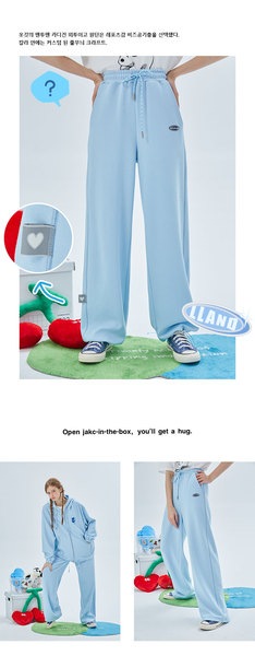 学生カジュアルレトログレースウェットパンツ