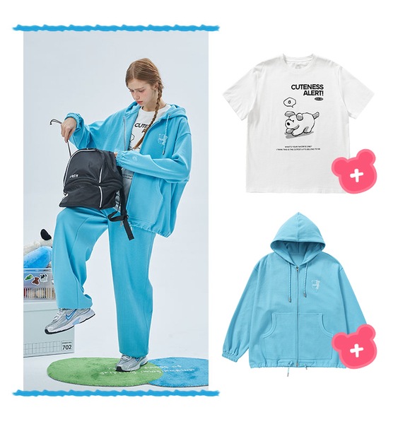 学生カジュアルレトログレースウェットパンツ