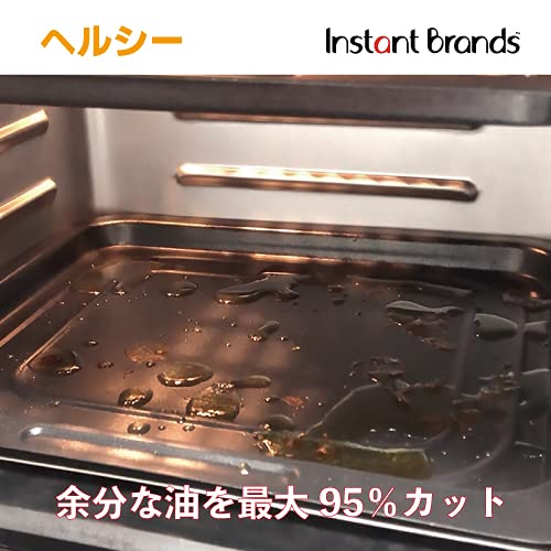 インスタントポット,【国内正規輸入品】1台9役 Vortex Pro エアフライヤーオーブン オリジナル(シリコンミトン 付き) 100種類のレシピセット, ブラック