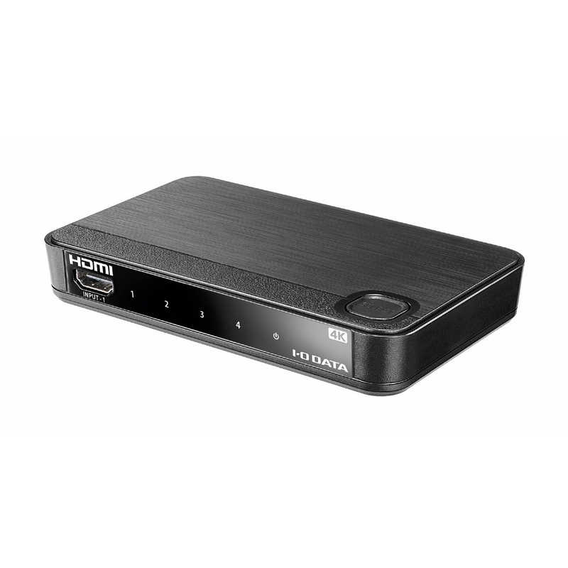 IOデータ　[4入力1出力] HDMI切替器【4K60Hz対応リモコン付】 ブラック DA-4HS/4K [4入力 /1出力 /4K対応 /手動]　DA-4HS/4K