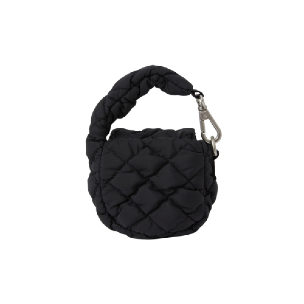 NERDY スタンプミニキルトバッグブラック NERDY スタンプミニキルトバッグブラック