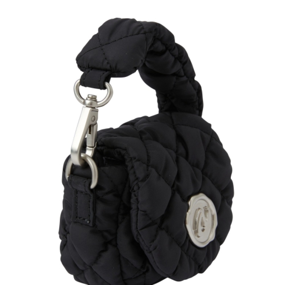 NERDY スタンプミニキルトバッグブラック NERDY スタンプミニキルトバッグブラック