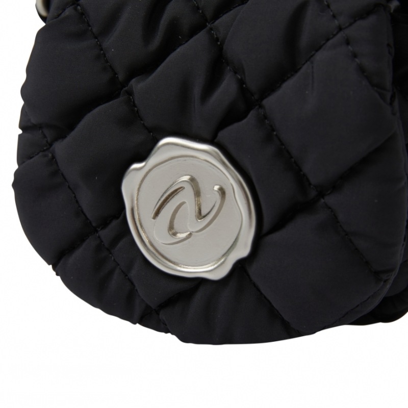 NERDY スタンプミニキルトバッグブラック NERDY スタンプミニキルトバッグブラック