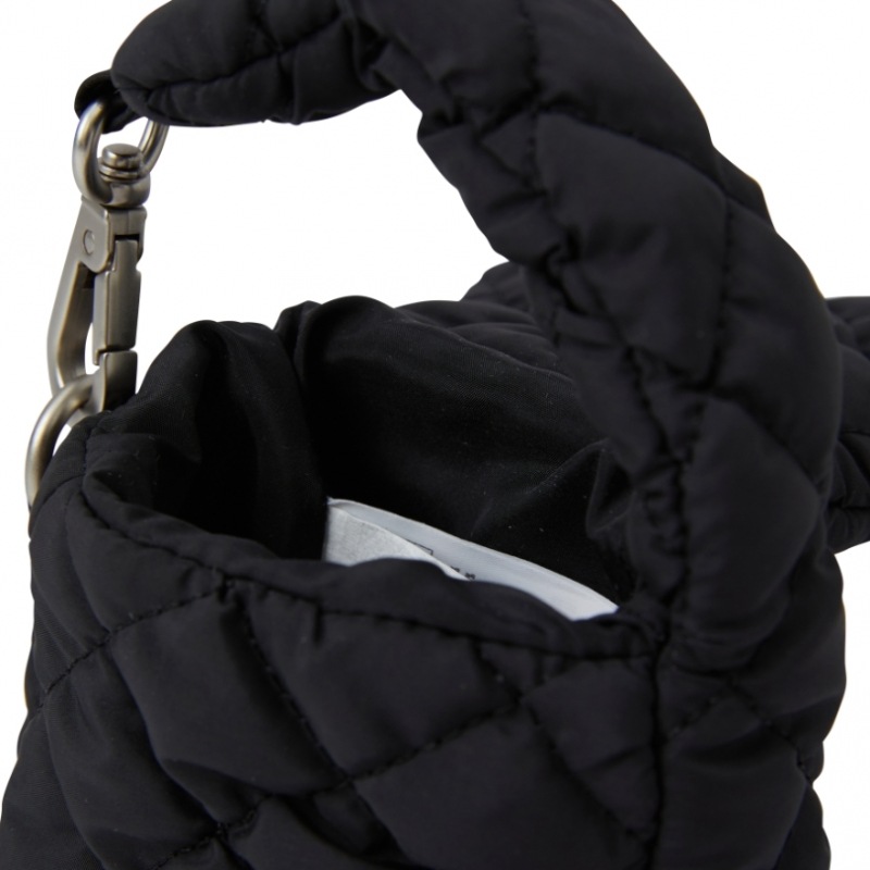 NERDY スタンプミニキルトバッグブラック NERDY スタンプミニキルトバッグブラック