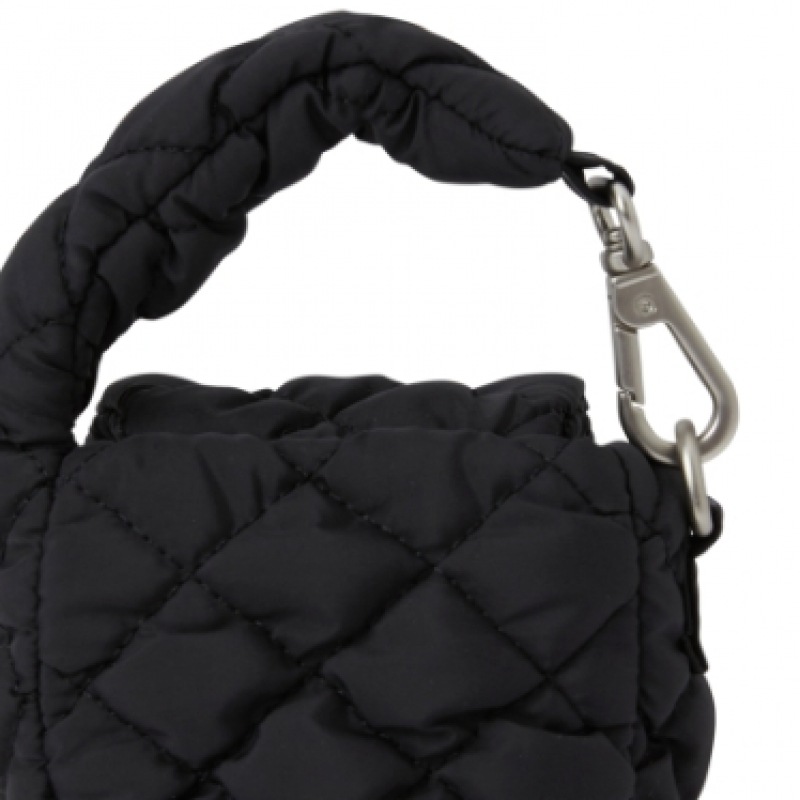 NERDY スタンプミニキルトバッグブラック NERDY スタンプミニキルトバッグブラック