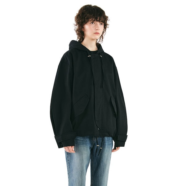 [TXT ヨンジュン 着用] M-51 WASHED COTTON HOODED FISHTAIL BLOUSON 韓国 アイドル アウター  レディース メンズ 大きいサイズ 秋 冬