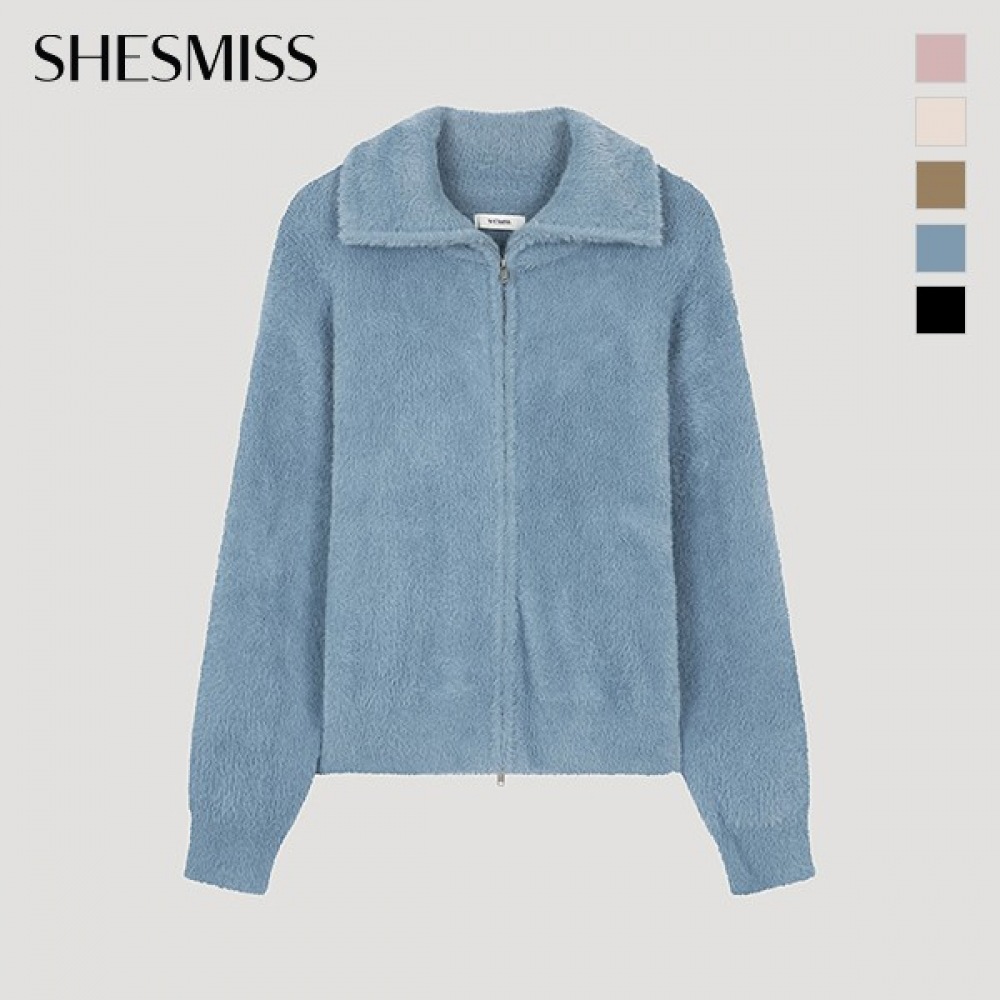 (Shes Miss) ヘアリーツーウェイジップアップカーディガン_SSKCDO42570 (Shes Miss) ヘアリーツーウェイジップアップカーディガン_SSKCDO42570