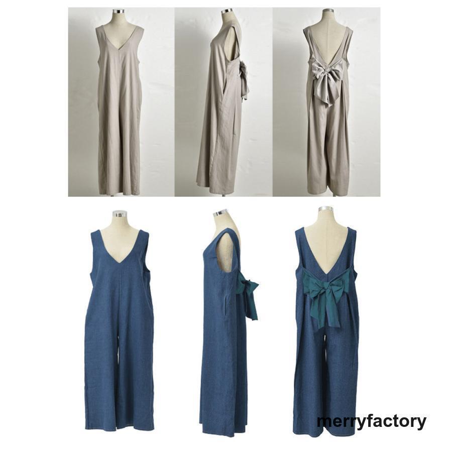 【本日限定】オールインワン サロペット レディース ゆったり サロペ オーバーオール 体型カバー バックリボン 後ろリボン 大きいサイズ フリーサイズ ワイドパンツ ワイド 【本日限定】オールインワン サロペット レディース ゆったり サロペ オーバーオール 体型カバー バックリボン 後ろリボン 大きいサイズ フリーサイズ ワイドパンツ ワイド