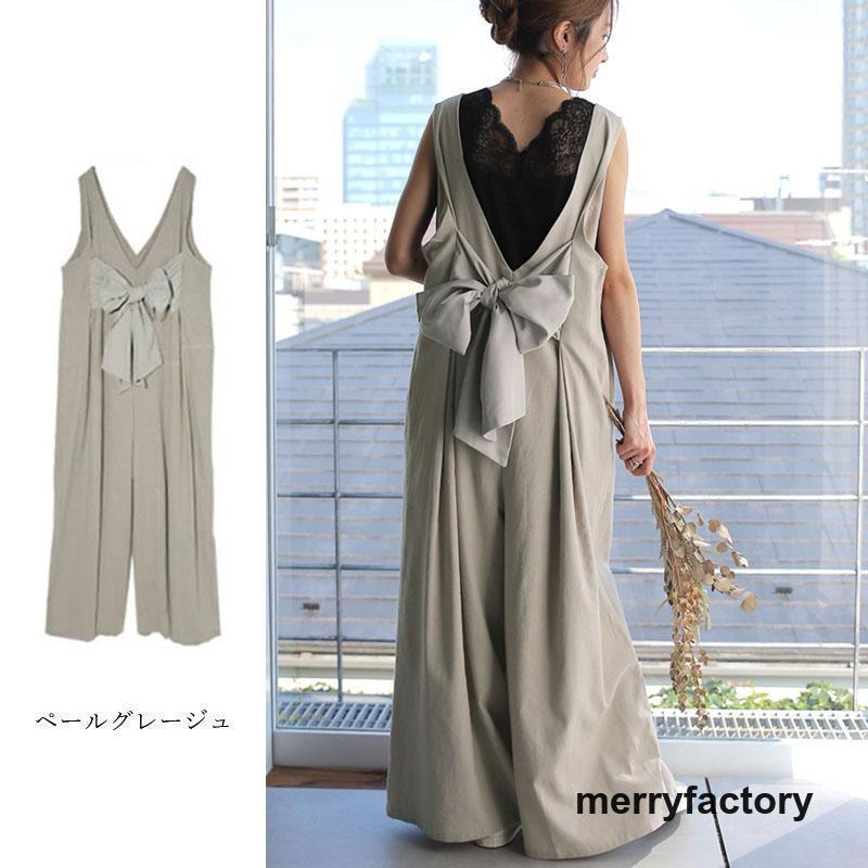 【本日限定】オールインワン サロペット レディース ゆったり サロペ オーバーオール 体型カバー バックリボン 後ろリボン 大きいサイズ フリーサイズ ワイドパンツ ワイド 【本日限定】オールインワン サロペット レディース ゆったり サロペ オーバーオール 体型カバー バックリボン 後ろリボン 大きいサイズ フリーサイズ ワイドパンツ ワイド