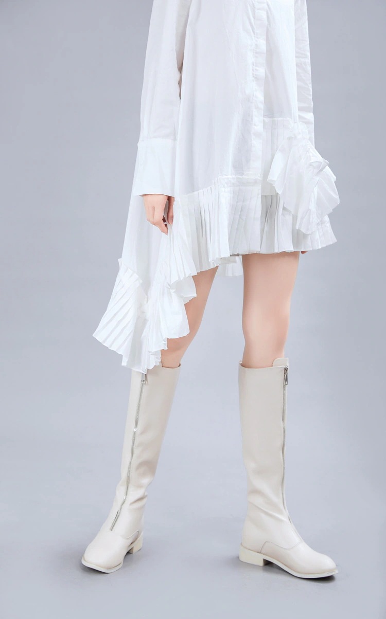 トップスシャツブラウスシャツレディース長袖スタンドカラー不対称レトロブラックホワイトLFZ04 トップスシャツブラウスシャツレディース長袖スタンドカラー不対称レトロブラックホワイトLFZ04