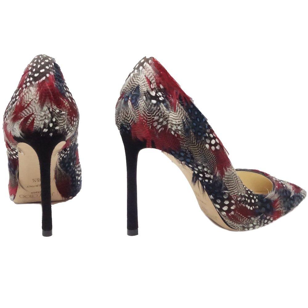 ROMY パンプス 35 1/2 スウェード ブラック マルチカラー / 082926【中古】 ROMY パンプス 35 1/2 スウェード ブラック マルチカラー / 082926【中古】