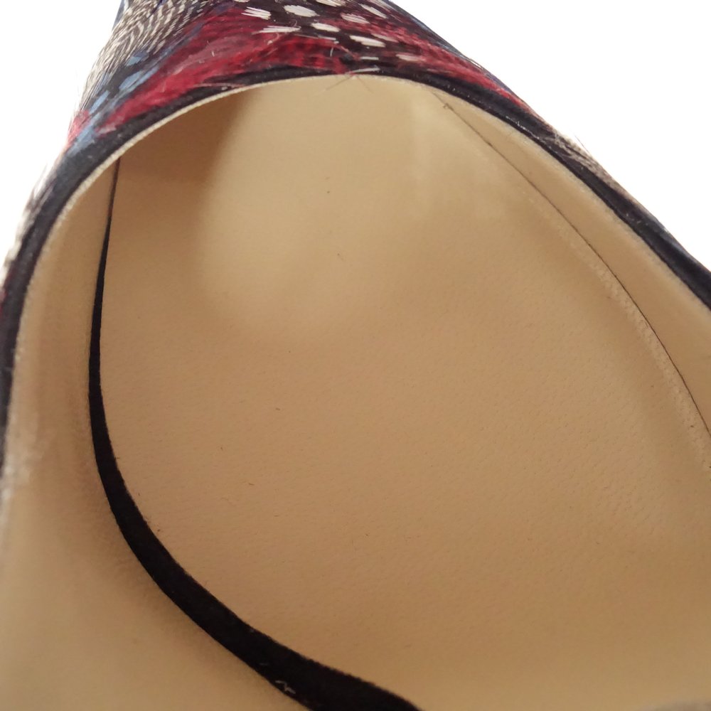 ROMY パンプス 35 1/2 スウェード ブラック マルチカラー / 082926【中古】 ROMY パンプス 35 1/2 スウェード ブラック マルチカラー / 082926【中古】