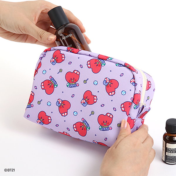 Bt21 cosmetic bag hot sale