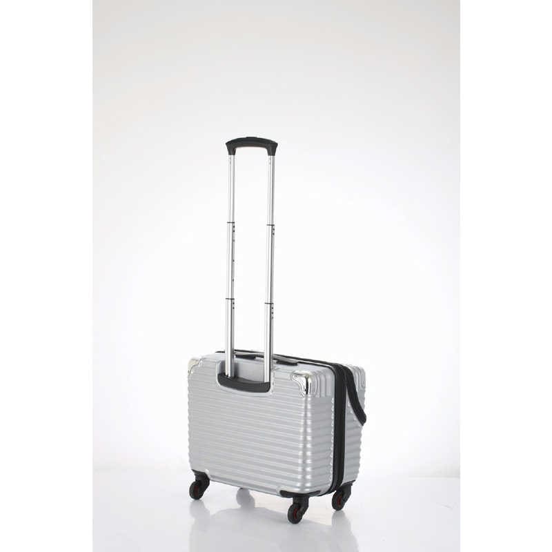 協和　スーツケース 縦型トップオープン TRAVELIST(トラベリスト)business topopen ヘアラインシルバー [TSAロック搭載 /30L /2泊～3泊]　76-35054