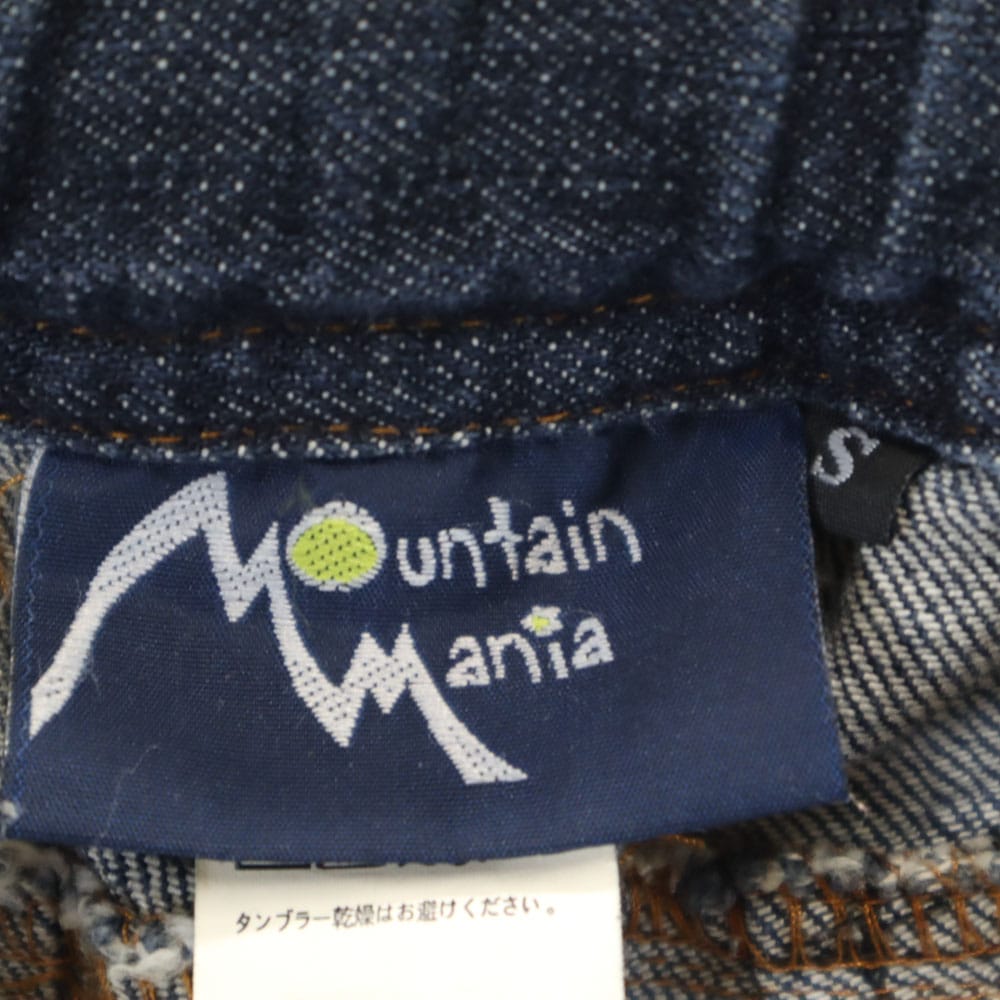マウンテンマニア デニム アウトドアパンツ S ネイビー