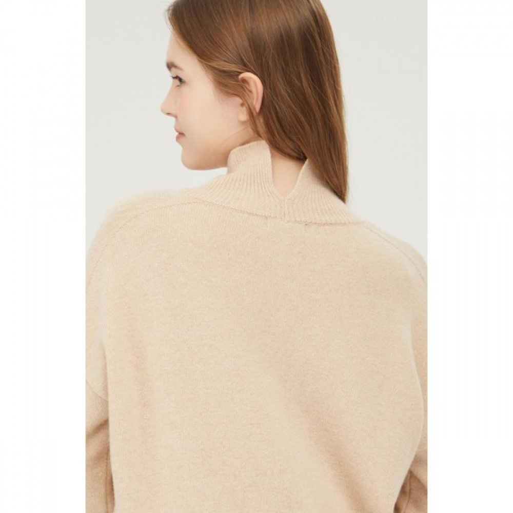[ベネトン] ベネトンビーズ刺繍タートルネックニット BAKP74361_BE